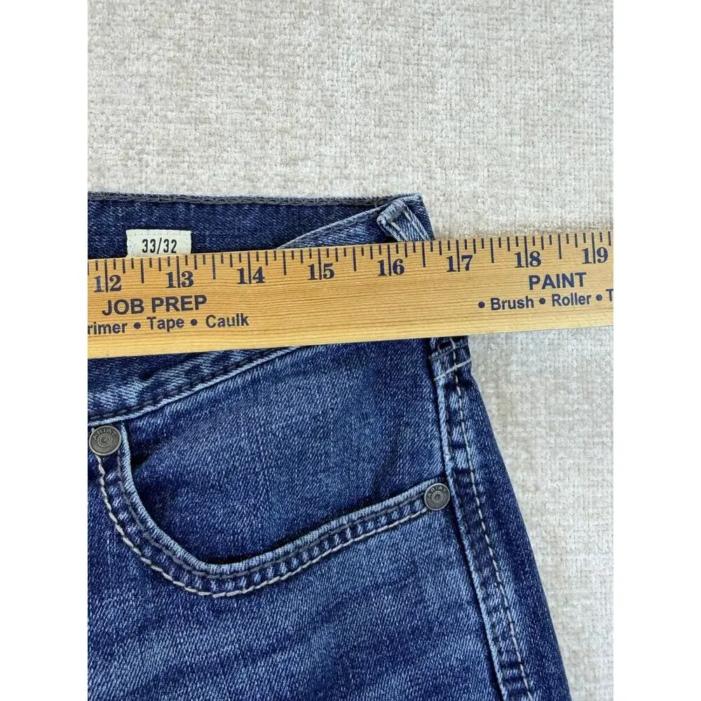 Ariat Men's 33x32 Blue M7 Straight Fit Slim Leg Western Denim Jeans Cowboy Pants